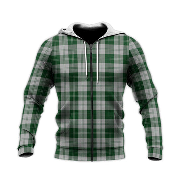 Erskine Green Tartan Knitted Hoodie