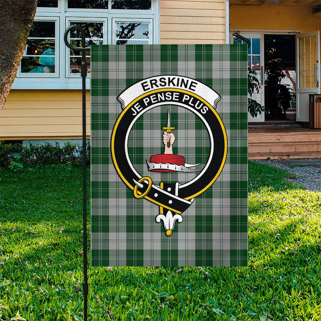 Erskine Green Tartan Flag with Family Crest - Tartan Vibes Clothing