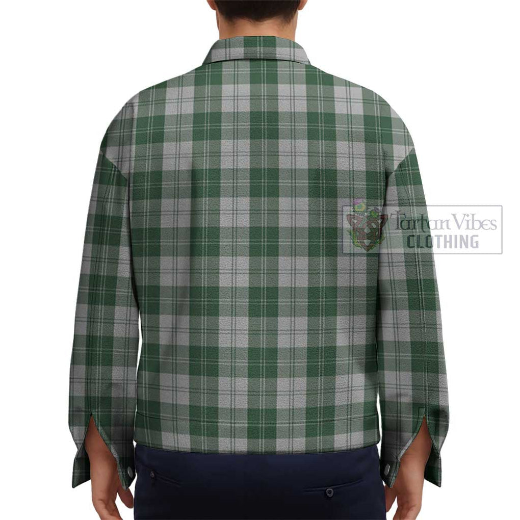 Erskine Green Tartan Unisex Lapel Cotton Jacket - Tartan Vibes Clothing