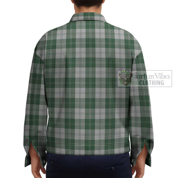 Erskine Green Tartan Unisex Lapel Cotton Jacket