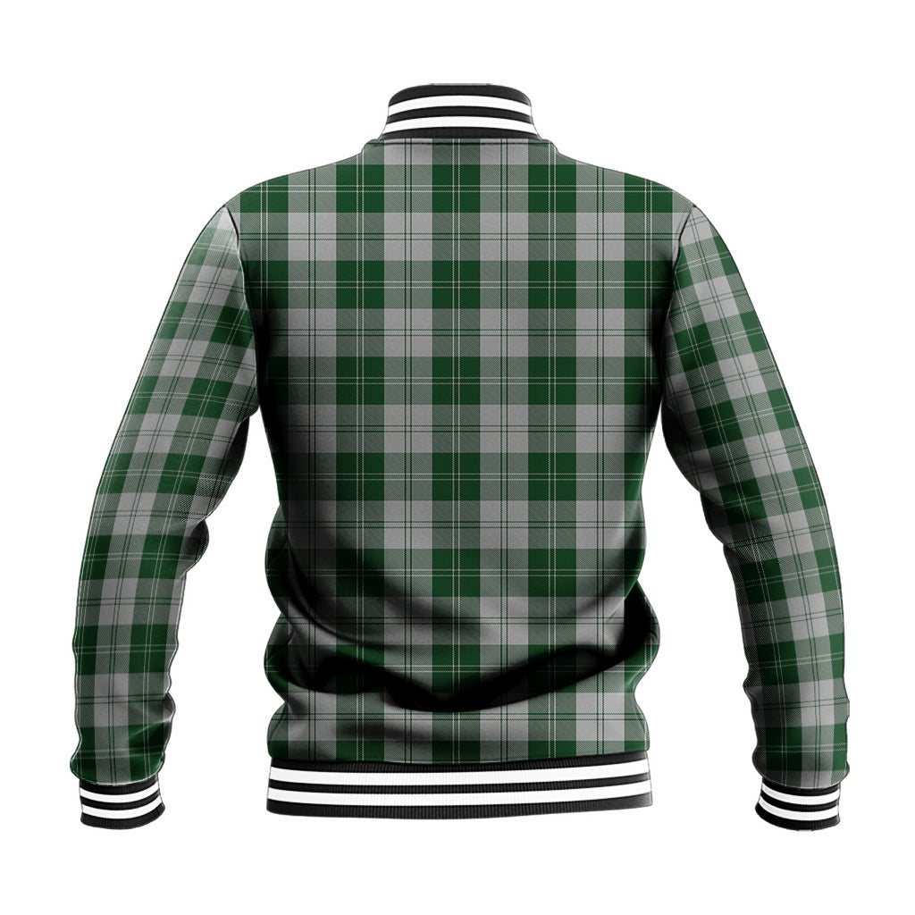 Erskine Green Tartan Baseball Jacket with Family Crest - Tartan Vibes Clothing