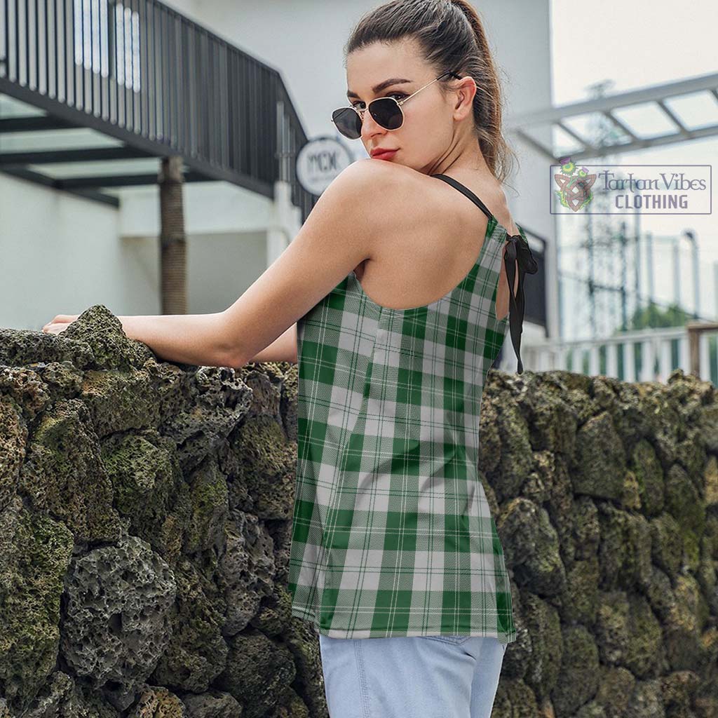 Tartan Vibes Clothing Erskine Green Tartan Loose Halter Neck Camisole