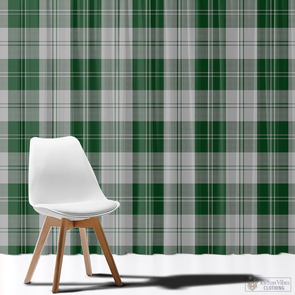 Erskine Green Tartan Window Curtain