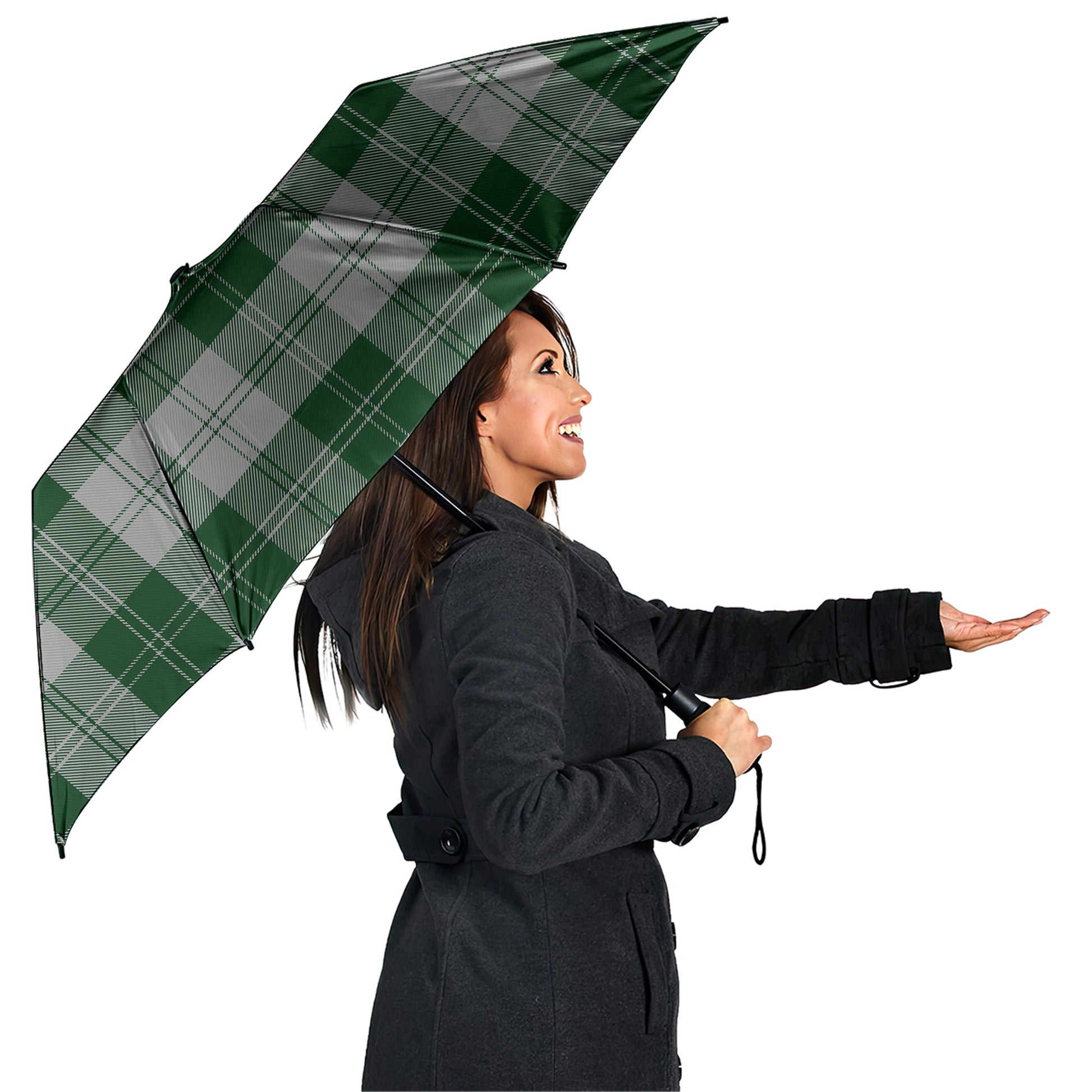 Erskine Green Tartan Umbrella - Tartanvibesclothing