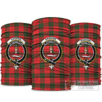 Erskine Modern Tartan Neck Gaiters, Tartan Bandanas, Tartan Head Band with Family Crest