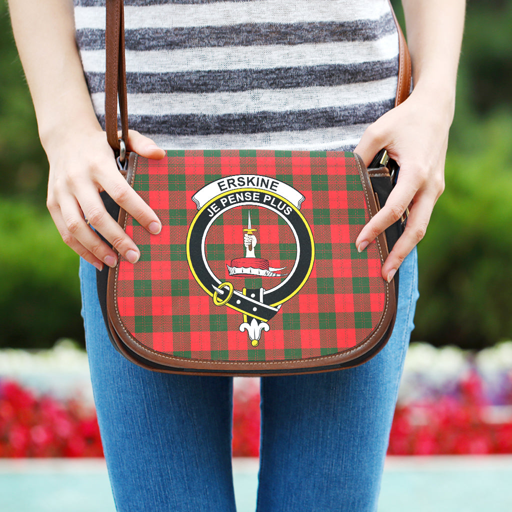 Erskine Modern Tartan Saddle Bag with Family Crest One Size - Tartan Vibes Clothing