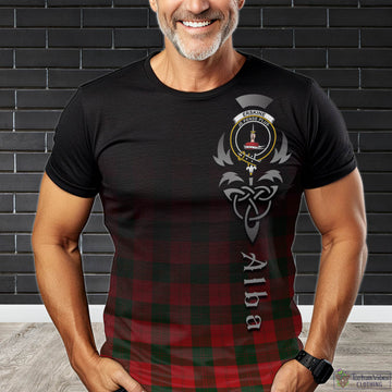 Erskine Modern Tartan T-Shirt Featuring Alba Gu Brath Family Crest Celtic Inspired