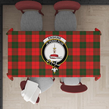 Erskine Modern Tartan Tablecloth with Family Crest