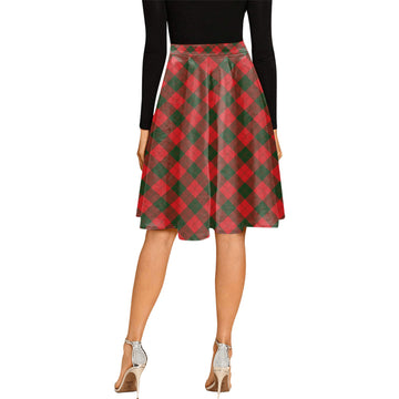 Erskine Modern Tartan Melete Pleated Midi Skirt