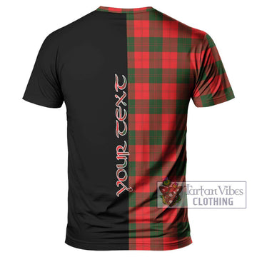 Erskine Modern Tartan T-Shirt with Family Crest and Half Of Me Style