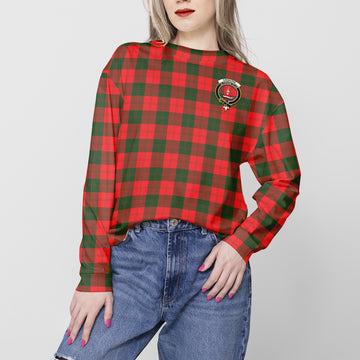 Erskine Modern Tartan Sweatshirt with Family Crest