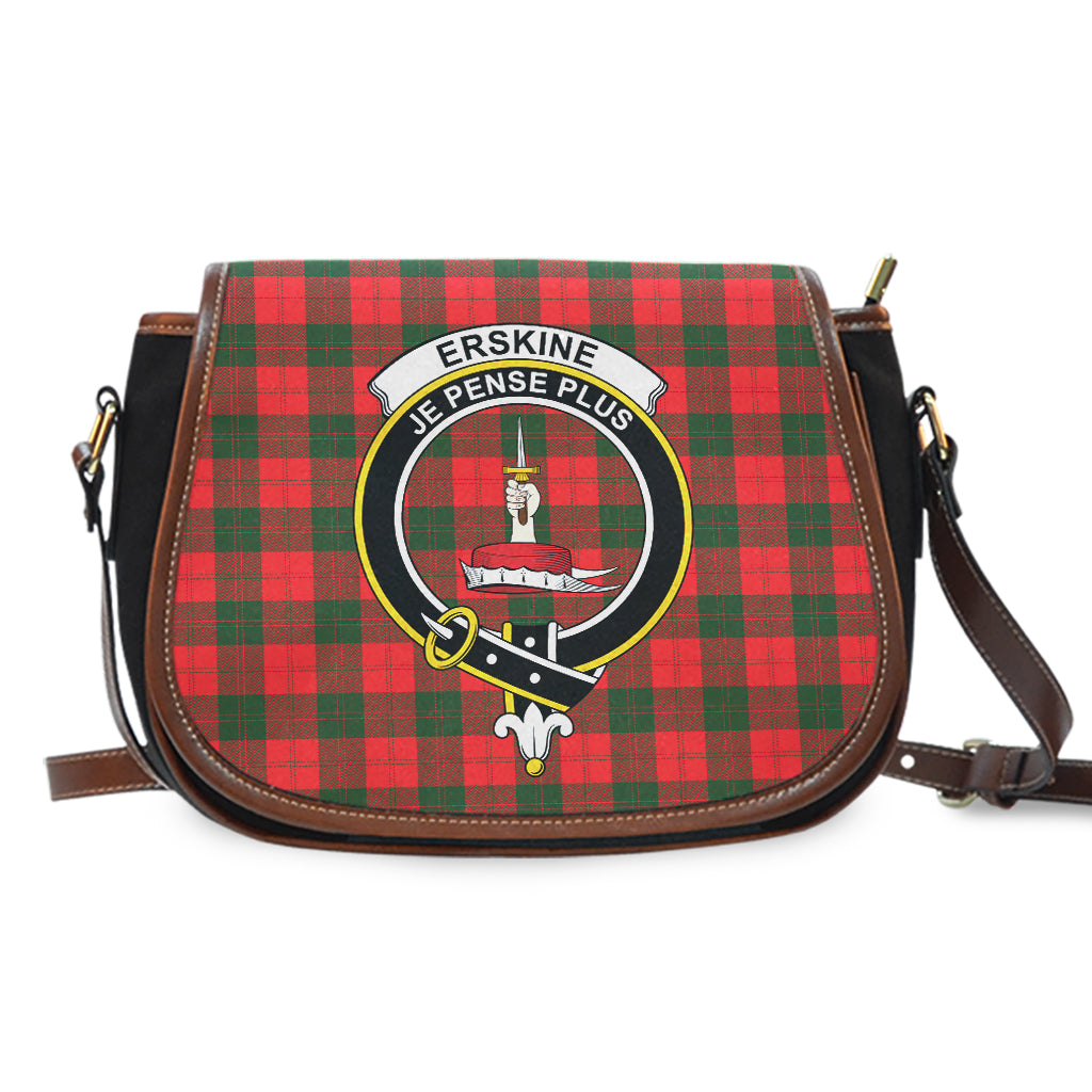 Erskine Modern Tartan Saddle Bag with Family Crest - Tartan Vibes Clothing