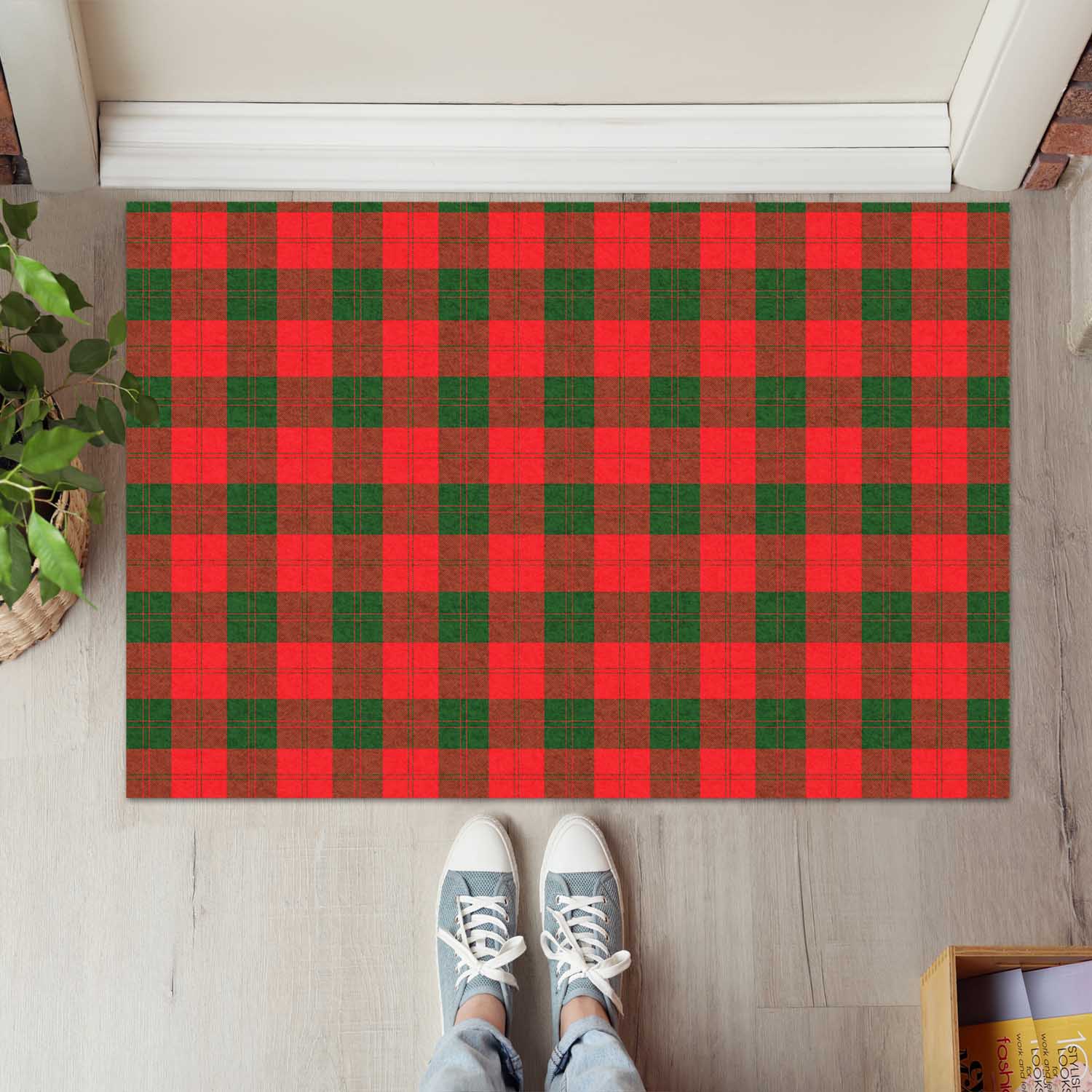 Erskine Modern Tartan Door Mat - Tartanvibesclothing