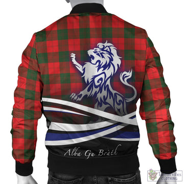 Erskine Modern Tartan Bomber Jacket with Alba Gu Brath Regal Lion Emblem