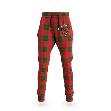 Erskine Modern Tartan Joggers Pants with Family Crest