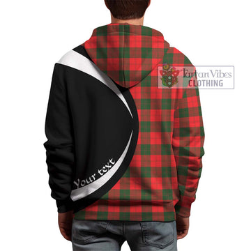 Erskine Modern Tartan Hoodie with Family Crest Circle Style