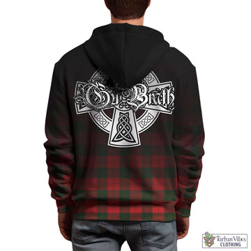 Erskine Modern Tartan Hoodie Featuring Alba Gu Brath Family Crest Celtic Inspired