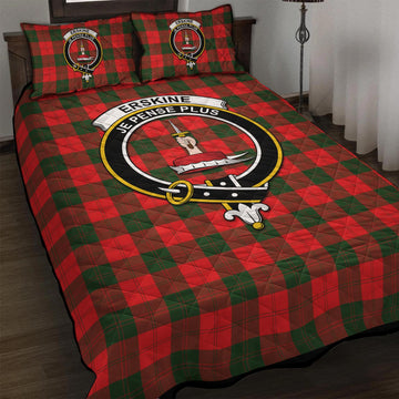 Erskine Modern Tartan Quilt Bed Set with Family Crest