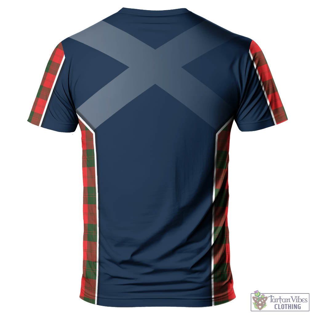 Tartan Vibes Clothing Erskine Modern Tartan T-Shirt with Family Crest and Lion Rampant Vibes Sport Style