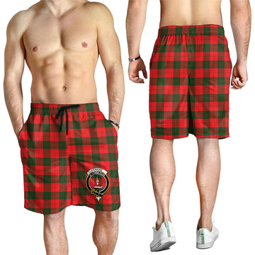 Erskine Modern Tartan Mens Shorts with Family Crest