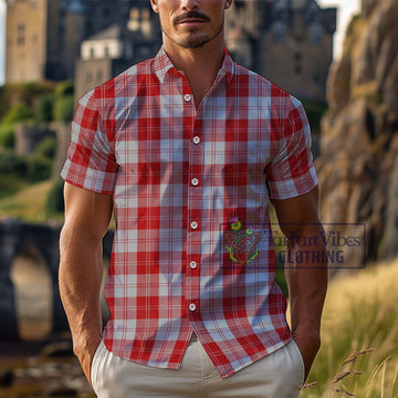 Erskine Red Tartan Cotton Hawaiian Shirt