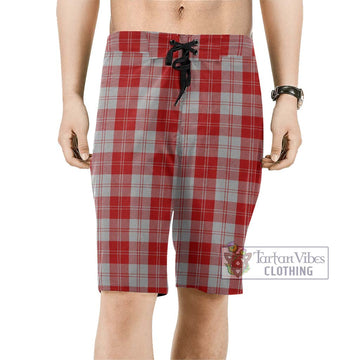 Erskine Red Tartan Men's Board Shorts