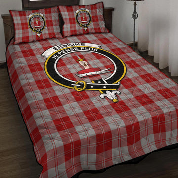 Erskine Red Tartan Quilt Bed Set with Family Crest