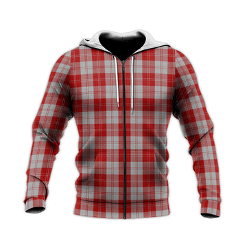 Erskine Red Tartan Knitted Hoodie