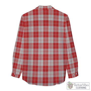 Erskine Red Tartan Women's Casual Shirt with Family Crest