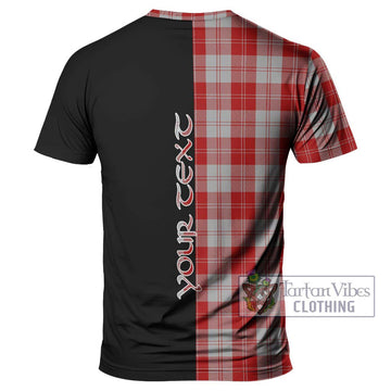 Erskine Red Tartan T-Shirt with Family Crest and Half Of Me Style