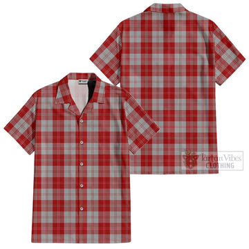 Erskine Red Tartan Cotton Hawaiian Shirt