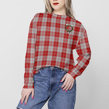 Erskine Red Tartan Sweatshirt with Family Crest