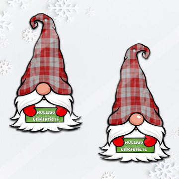 Erskine Red Gnome Christmas Ornament with His Tartan Christmas Hat