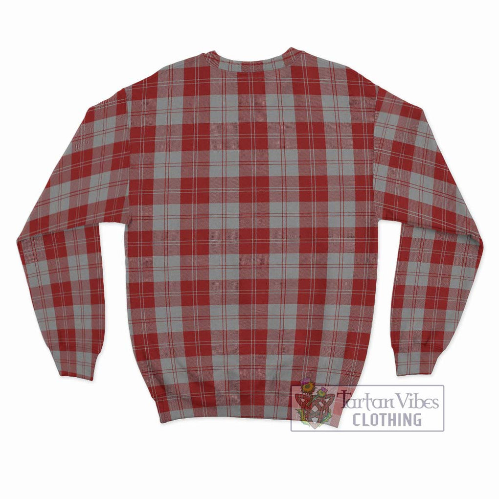 Erskine Red Tartan Sweatshirt with Family Crest DNA In Me Style - Tartanvibesclothing Shop