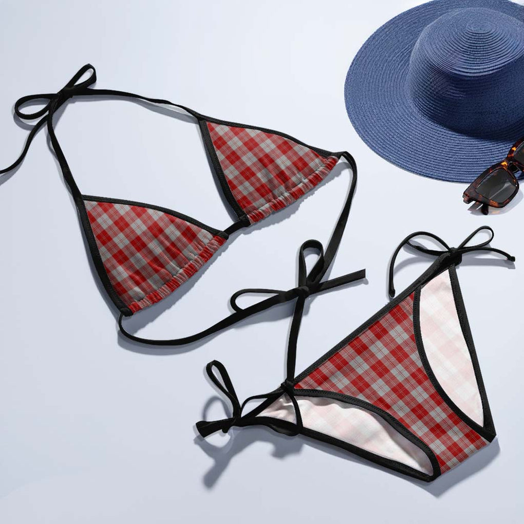 Erskine Red Tartan Bikini Swimsuit - Tartan Vibes Clothing