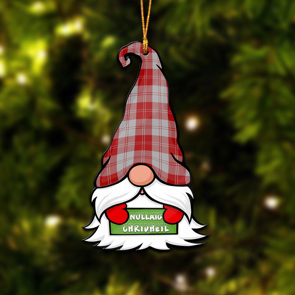 Erskine Red Gnome Christmas Ornament with His Tartan Christmas Hat - Tartan Vibes Clothing