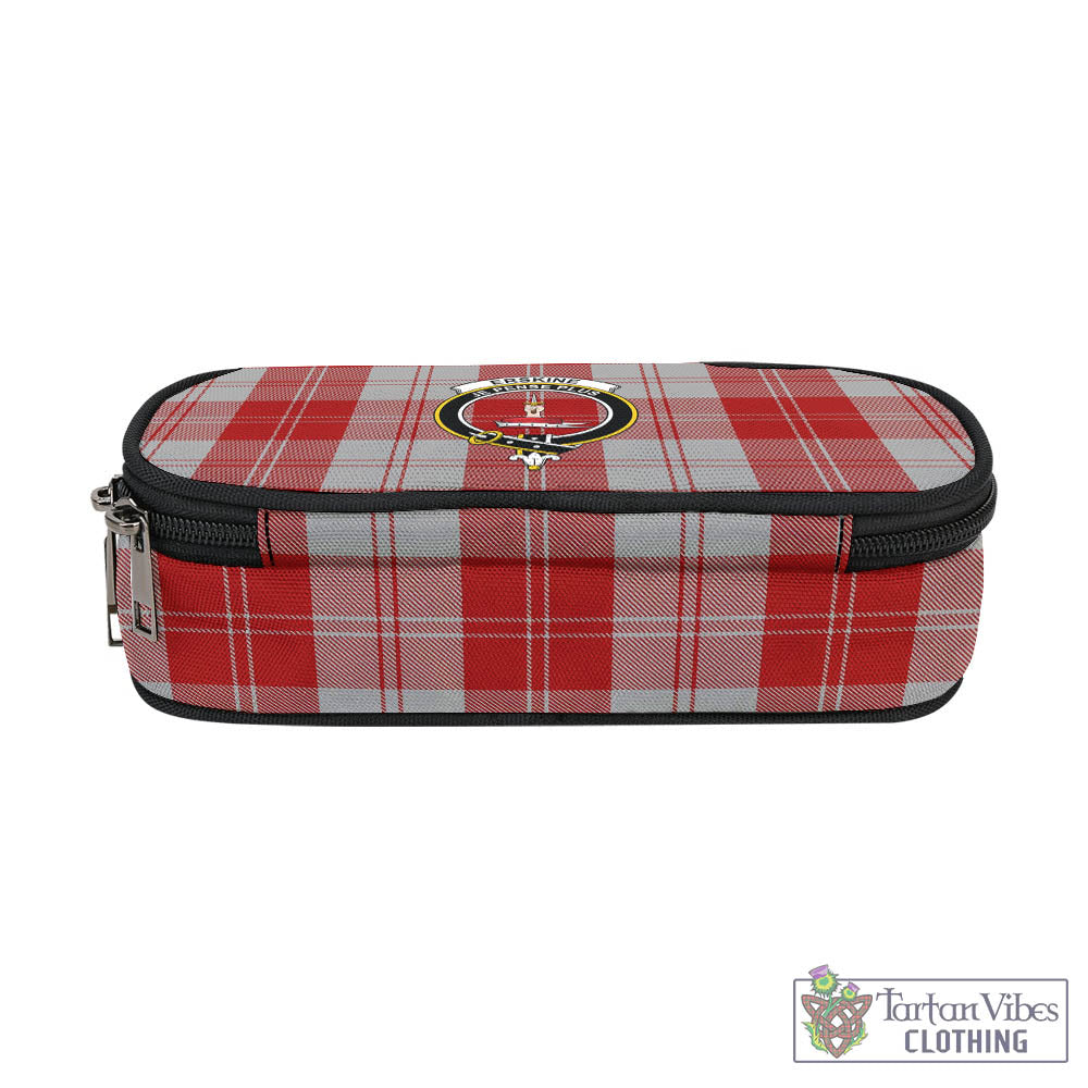 Tartan Vibes Clothing Erskine Red Tartan Pen and Pencil Case with Family Crest