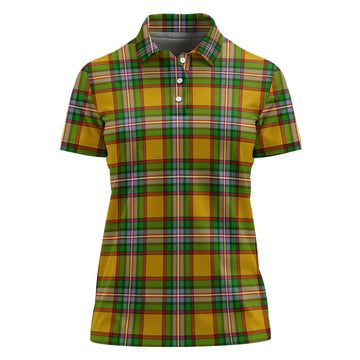 Essex County Canada Tartan Polo Shirt For Women