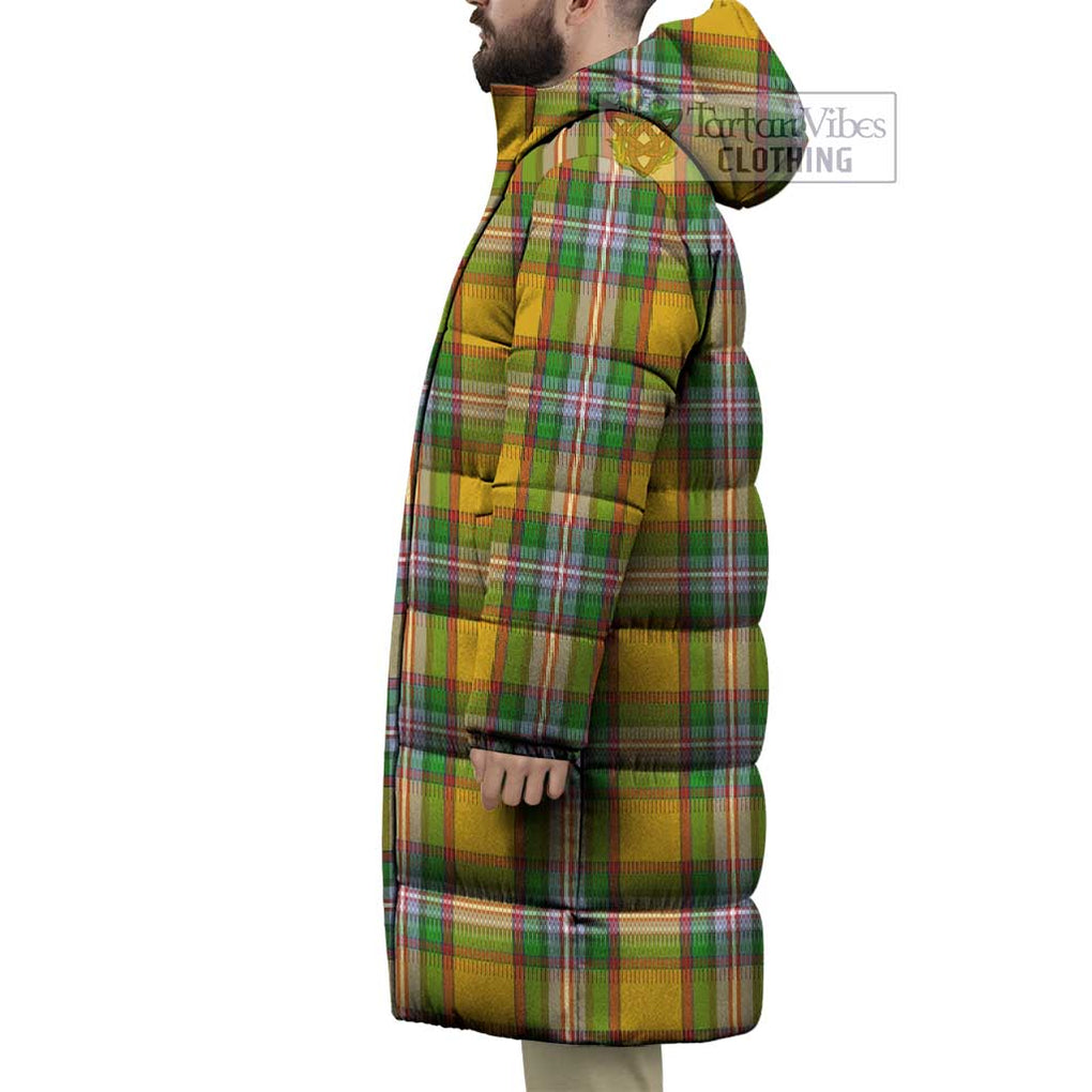 Tartan Vibes Clothing Essex County Canada Tartan Long Down Jacket