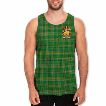 Ewart Irish Clan Tartan Men's Tank Top with Coat of Arms