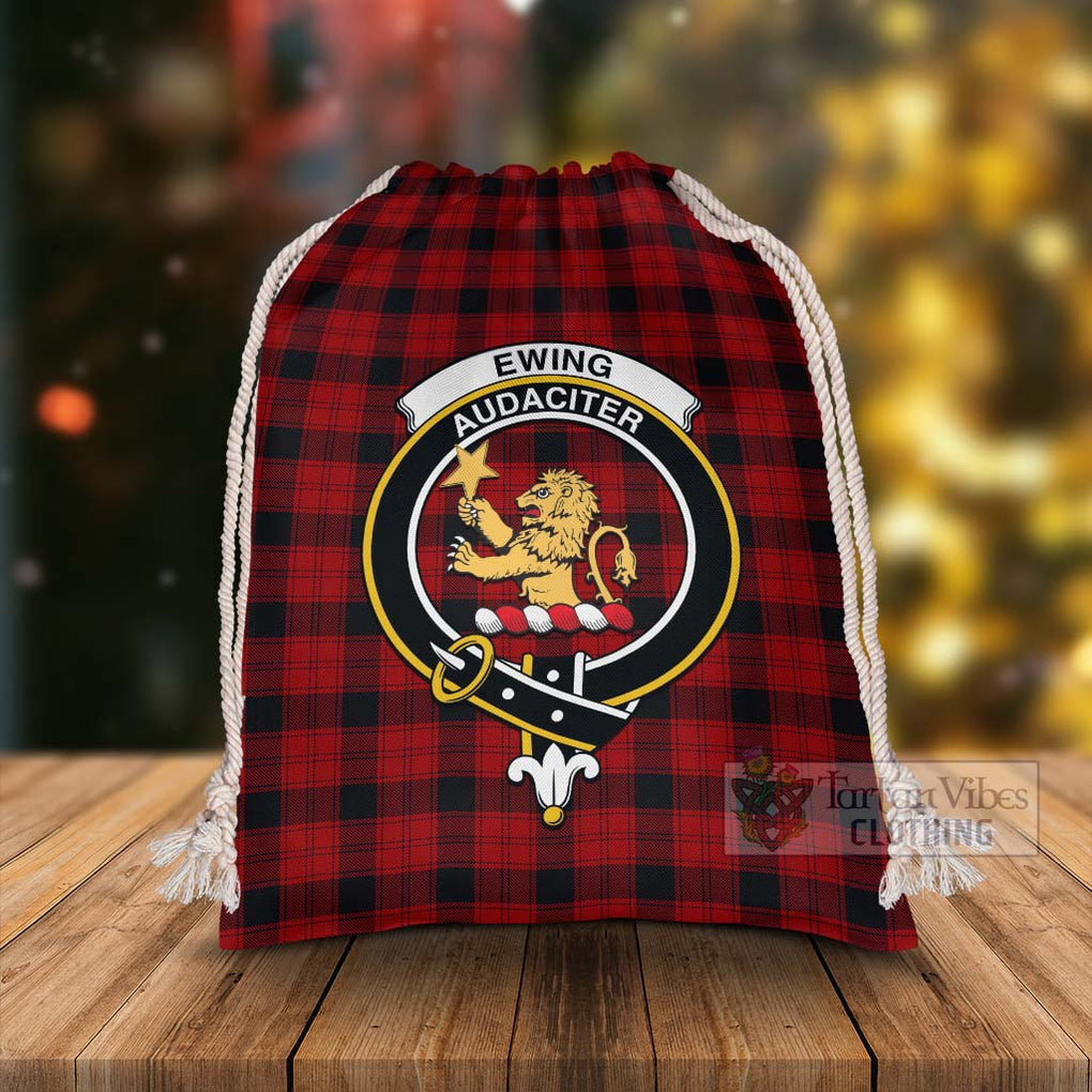 Tartan Vibes Clothing Ewing Tartan Christmas Santa's Bag with Family Crest