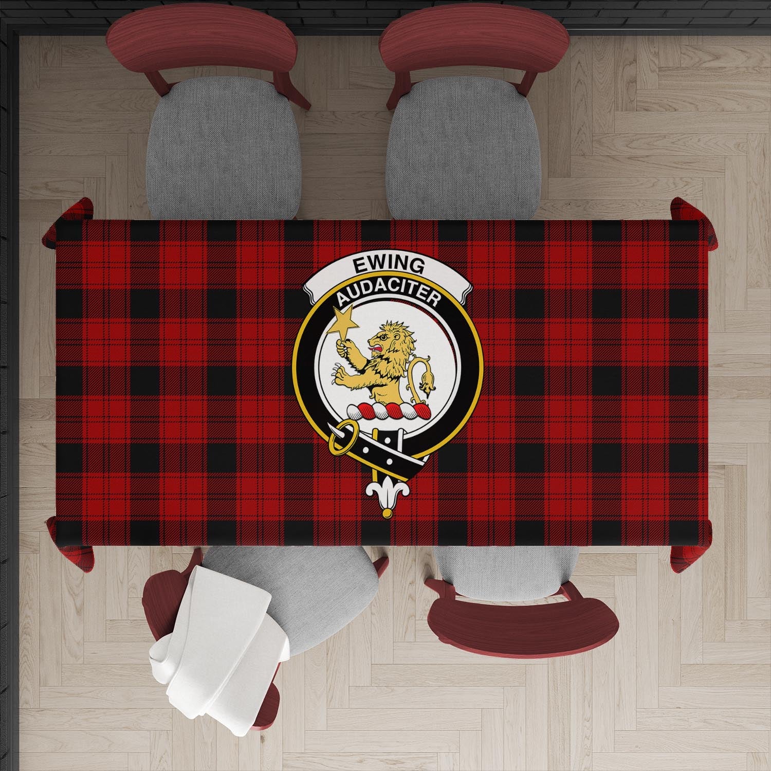 ewing-tatan-tablecloth-with-family-crest