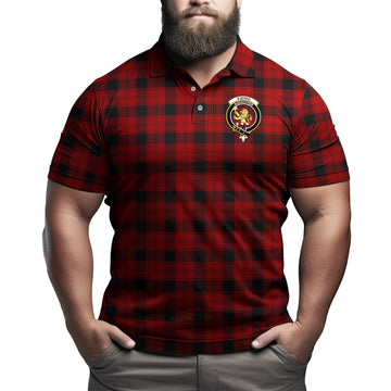 Ewing Tartan Men's Polo Shirt with Family Crest