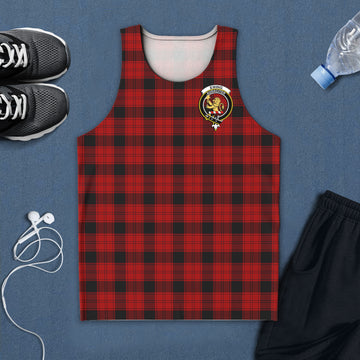 Ewing Tartan Mens Tank Top with Family Crest