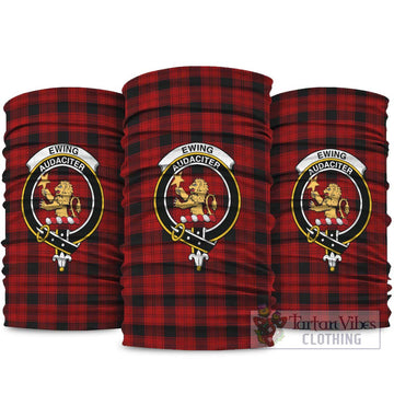 Ewing Tartan Neck Gaiters, Tartan Bandanas, Tartan Head Band with Family Crest