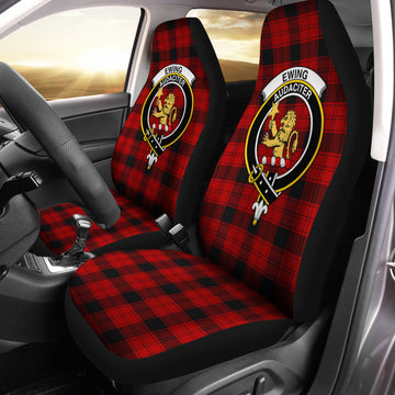 Ewing Tartan Car Seat Cover with Family Crest