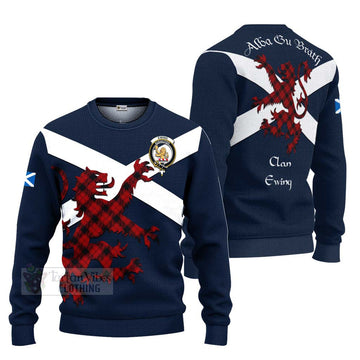 Ewing Tartan Lion Rampant Ugly Sweater Proudly Display Your Heritage with Alba Gu Brath and Clan Name