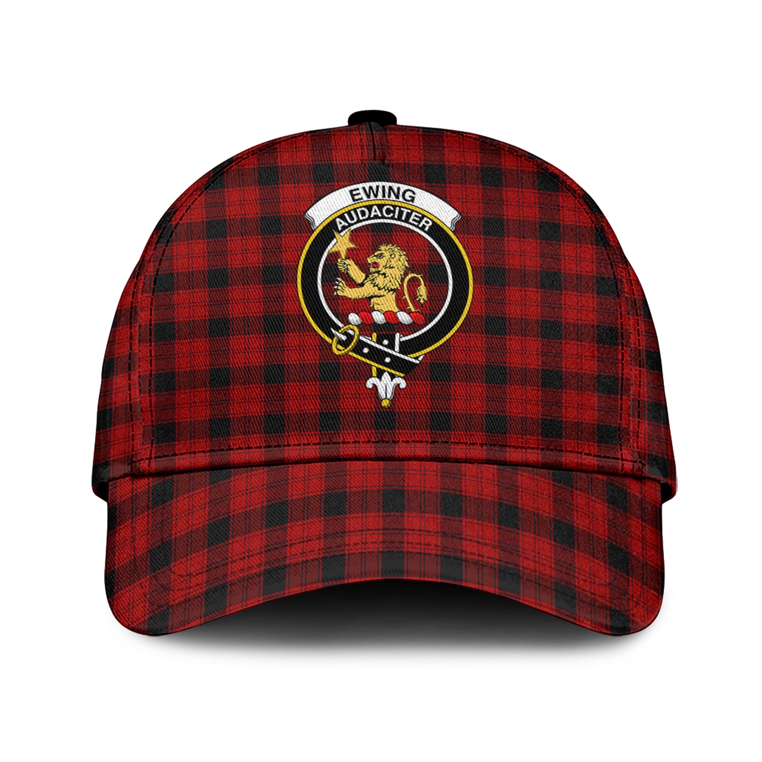 Ewing Tartan Classic Cap with Family Crest Classic Cap Universal Fit - Tartan Vibes Clothing