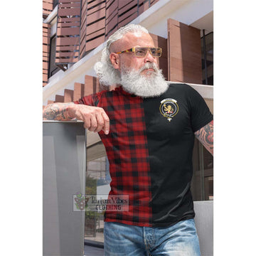 Ewing Tartan Cotton T-shirt with Family Crest and Half Of Me Style