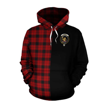 Ewing Tartan Cotton Hoodie with Family Crest and Half Of Me Style